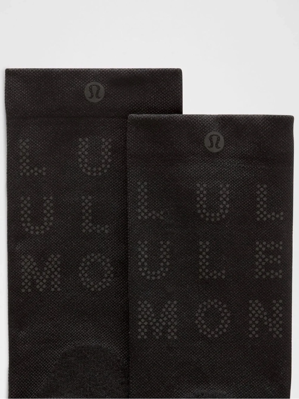 🆕 LULULEMON Power Stride Crew Socks *Reflective Black NWT Unisex